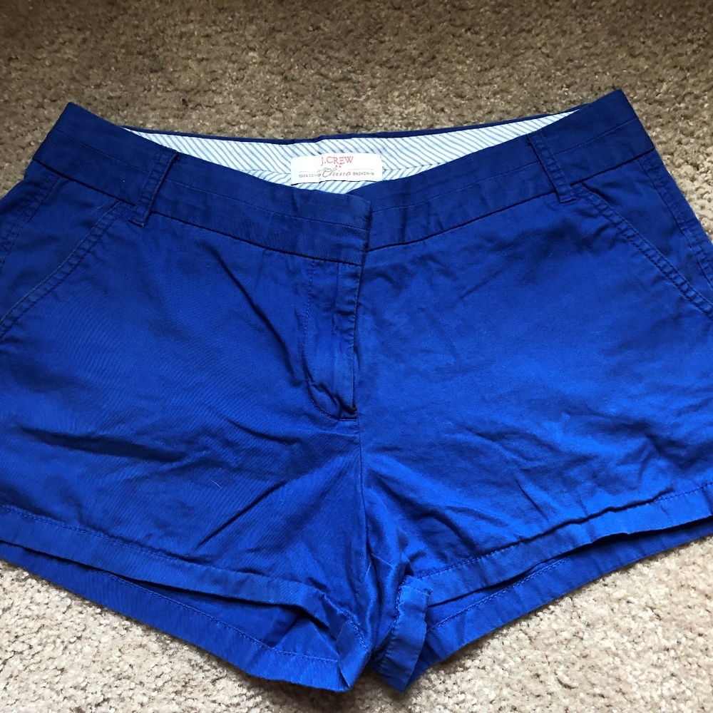Blue J Crew Chino Shorts Size 10